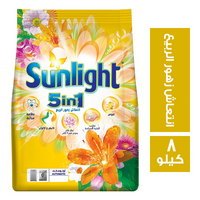 صن لايت مسحوق غسيل اتوماتيك برائحة انتعاش زهور الربيع - 8 كجم