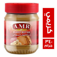 ايه ام ار زبدة فول سوداني كريمي - 340 جم