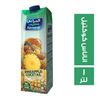 المراعي عصير مشروب بطعم الاناناس الكوكتيل كرتون - 1 لتر