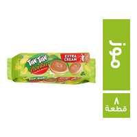 تاوتاو فانتوم بسكويت محشو كريمة بطعم الموز - 8 قطعة