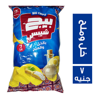 بيج شيبس بطعم الخل والملح - 7 ج