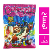 دولسي بلس جيلي اسباني شكل تمساح الوان - 1 كجم
