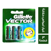 جيليت فيكتور غيار امواس حلاقة - 3 قطعة