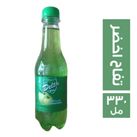 دلتا مشروب غازي بطعم التفاح الاخضر - 330 مل
