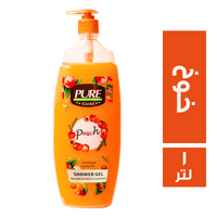 بيور شاور جل برائحة الخوخ - 1 لتر
