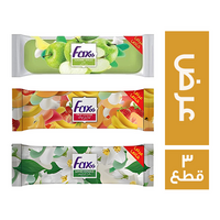 فاكس عرض صابون فلوباك بالتفاح الاخضر - 110 جم + كوكتيل فواكه + زهرة الياسمين - 3 قطع