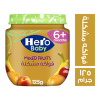 هيرو بيبي برطمان فواكه مشكلة مهروسة - 125 جم