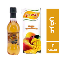 شنايدر مشروب شعير اناناس - 385 مل + فريش عصير مانجو 200 مل - 2 صنف