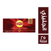 ليبتون شاي فطار انجليزي - 25 فتلة