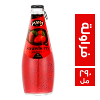 ماني مشروب بذور الريحان بطعم الفراولة - 290 مل