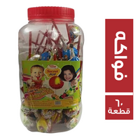 سيما مصاصة سوست بوب بطعم الفواكه - 60 قطعة