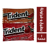 ترايدنت لبان مكس بطيخ وفراولة - 1 قطعة