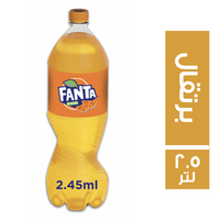 فانتا مشروب غازي بطعم البرتقال بلاستيك - 2.5 لتر