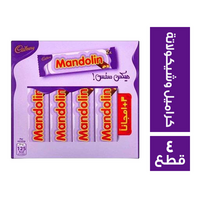 كادبوري مندولين بسكويت مغطى بالكراميل والشيكولاتة 13.5 جم - 4 قطع