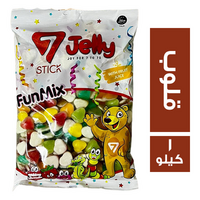 سفن جيلي ستيك بطعم فواكه شكل قلوب - 1 كجم