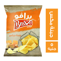 برافو شيبس بطعم جبنة مكس - 5 ج