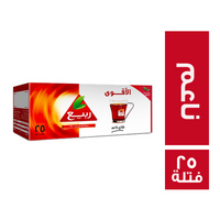 ربيع الاقوى شاي اسود ناعم - 25 فتلة
