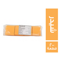 جبنة شيدر امريكي شرائح - 200 قطعة