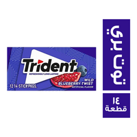 ترايدنت لبان بنكهة التوت البري - 14 قطعة